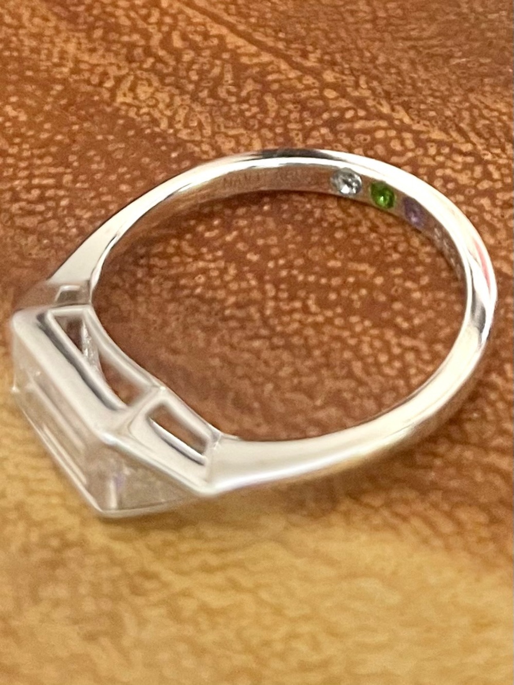 1 Carat Moissanite Baguette Ring In 925 Sterling Silver with GRA - Picture 14 of 16